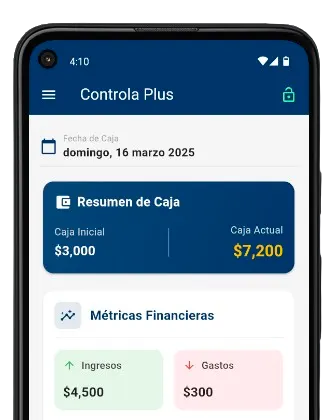Controla+ app vista secundaria
